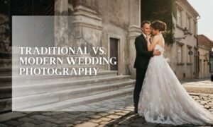 traditional vs. modern wedding photography
