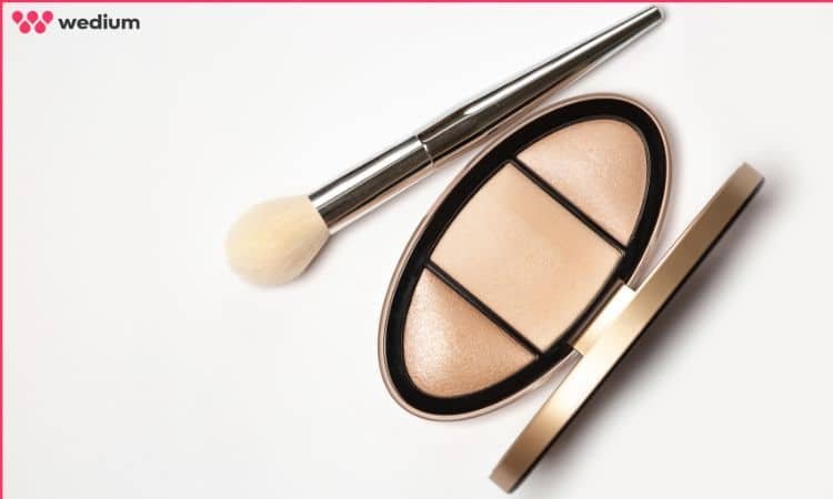 a touch of glow with highlighter