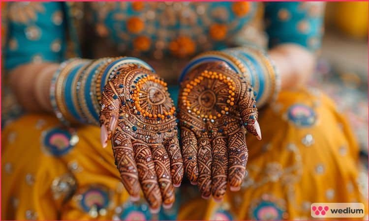 classic indian mehendi design is one of the top wedding mehendi designs