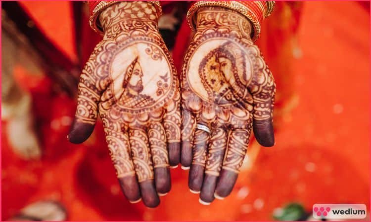 dulha dulhan wedding mehendi design